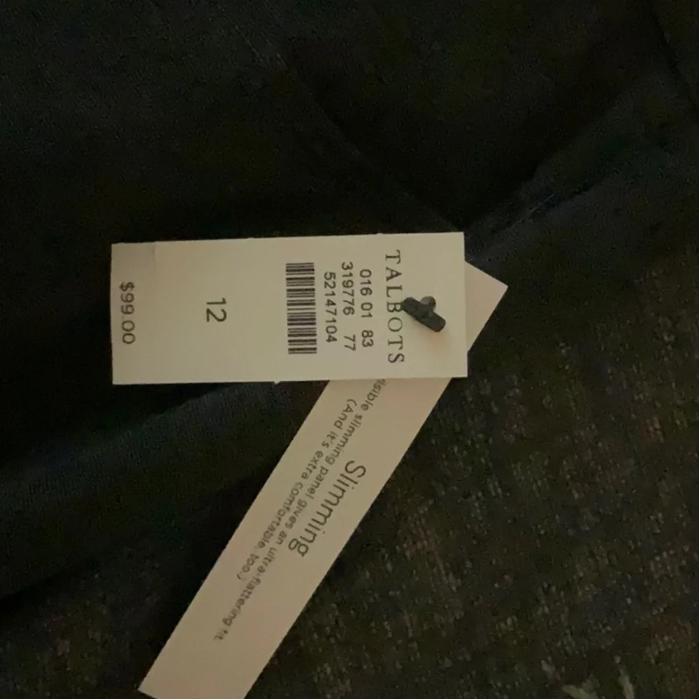 New with tags Talbots high waisted ponte knit jeggings size 12 in charcoal - Picture 5 of 6